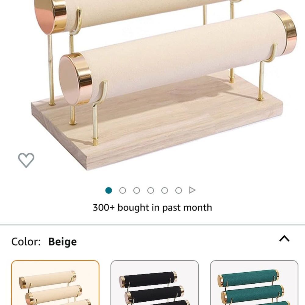 3 Tier bracelet holder display, beige